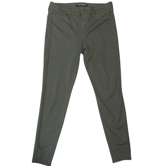 Liverpool Mid-Rise Sculpting Stretch Ponte Pants in Peat Green Size‎ 6/28 - Picture 2 of 6
